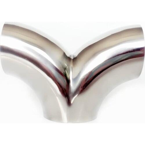 19-89mm Pipe OD Butt Welding Y-Shaped Elbow 3 Way SUS 304 Stainless Sanitary Fitting Spliter Homebrew Beer Wine