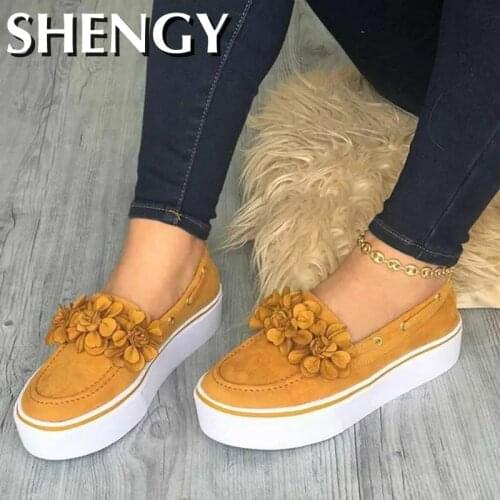 2020 Fashion Women Flats Platform Casual Shoes Woman Round Toe Chaussures Ladies Slip on Loafers Office Party Shoes Dropshipping