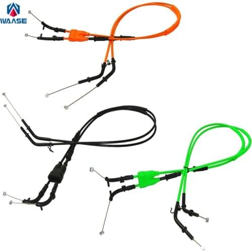 Waase 2pcs Motorcycle Throttle Cable Steel Wire For Kawasaki Ninja ZX-6R ZX6R 2007 2008