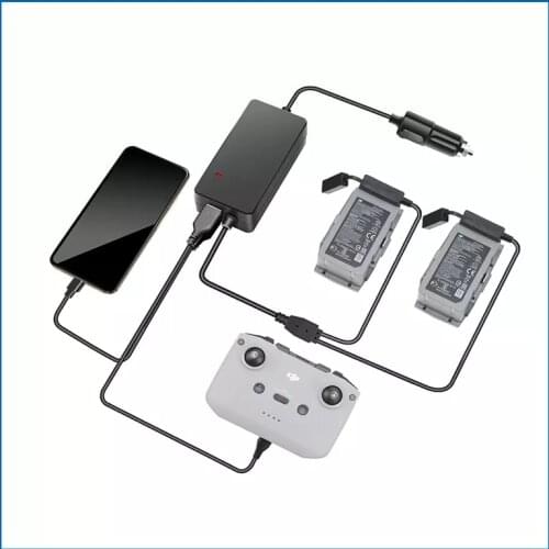In stock 4 in 1 Battery Car Charger For DJI Mavic Air 2S / Air 2 Drone and Remote Controller Mavic Air 2s Charging Accessories