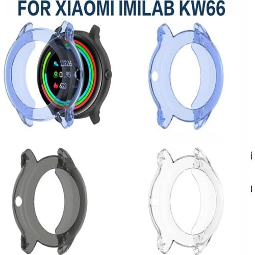 Protection Watch Frame Full Case Cover For Xiaomi IMILAB KW66 Smartwatches Shockproof Protective Cases Soft Thin TPU Protector