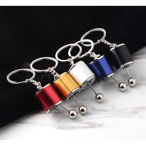 1PCS Creative Free Shift Keyring Turbo Keychains Alloy Cars Gear Head Key Chain Wave Box Ornaments Punk Keyring For Men Dad Gift