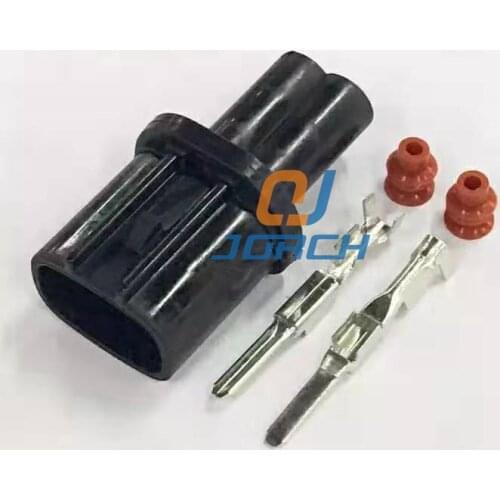 5 sets 2 Pin ABS Sensor Plug Male Sensor Connector For Toyota 6189-0706