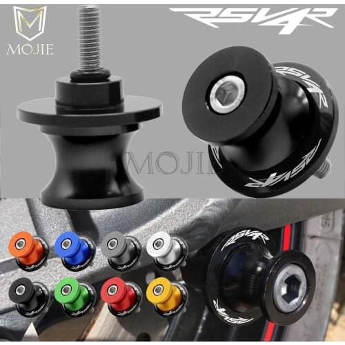 6mm CNC Aluminum Motorcycle Rear Swingarm Spools Slider Swingarm Stand For Aprilia RSV4R RSV4 R RSV 4R 2009 2010 2011 2012 -2013