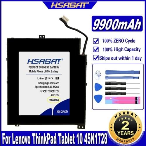 HSABAT 45N1726 9900mAh Laptop Battery for Lenovo ThinkPad Tablet 10 45N1728 45N1729 45N1727 45N1732 45N1733 Batteries