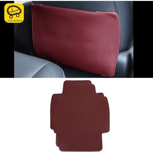 CarManGo For Lexus NX 200 200t 300 300h 2014-2020 Car Accessories Seat Back Protector Cover PU Leather Anti-kick Mat Pad Cushion