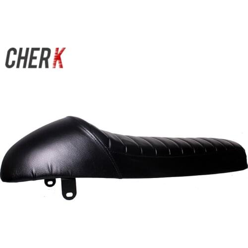 Cherk Universal 1 Set Black 64cm Motorcycle Vintage Hump Cafe Racer Seat For Suzuki GS Honda CB Yamaha SR400 XS650 XJ