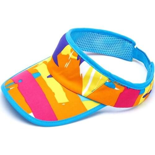 Kids summer sun hats for girls boys beach hat empty cap top breathable cotton Sunhat Breathable camouflage Hat