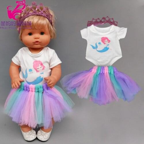 For Nenuco Mermaid Dress Ropa Y Su Hermanita 16 Inch Baby Doll Clothes Dress Accessories