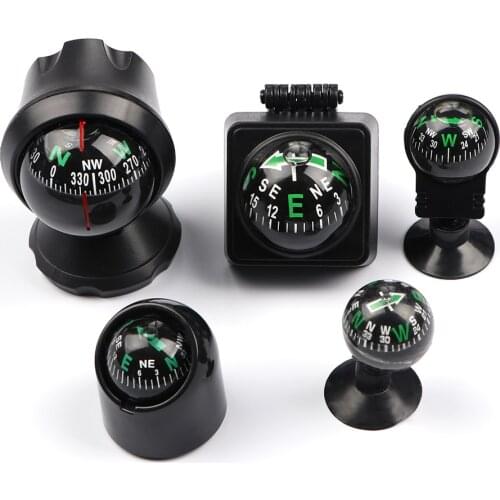 Portable Universal Car Compass Pocket Mini Ball Dash Dashboard Waterproof Car Vehicle Mount Navigation Compass Camping To