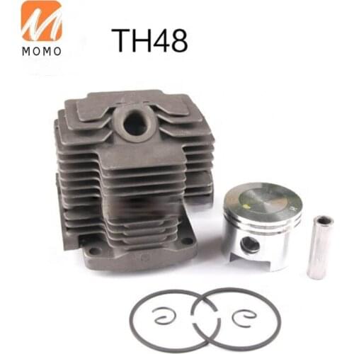 TH48 Cylinder Piston Kits with Rings 44MM fit Trimmer KBH48A HA048J TH 48 Brush Cutter Spare Parts Replacement