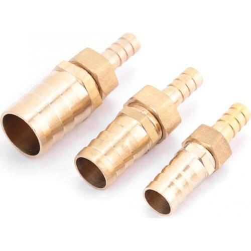 Valvula neumatico 10mm-16/19/25mm Brass Fitting Hose Barb Tail Reducer Reducing Plug Connector pressure switch air compressor
