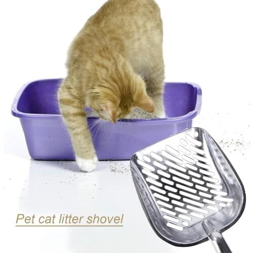 Kitten Cat Litter Shovel Aluminum Alloy Pooper Sand Scoop Pet Poo Cleaning Tools for Home Animals Cats Accessories