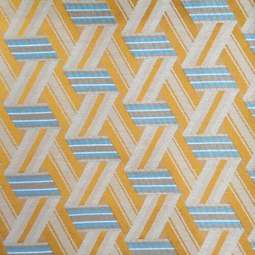 5 Colors Modern Small Geometric Design Pillow Case DIY Fabric Upholstery Sofa Polyester Woven Armchair Cloth Decorative 140cm