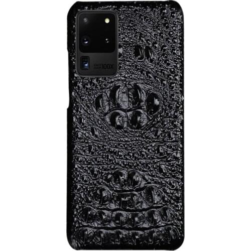 The New Brand Luxury Crocodile phone case For samsung Galaxy s20 ultra S20plus s20FE s10 a51 a71 s9 Genuine leather back cover