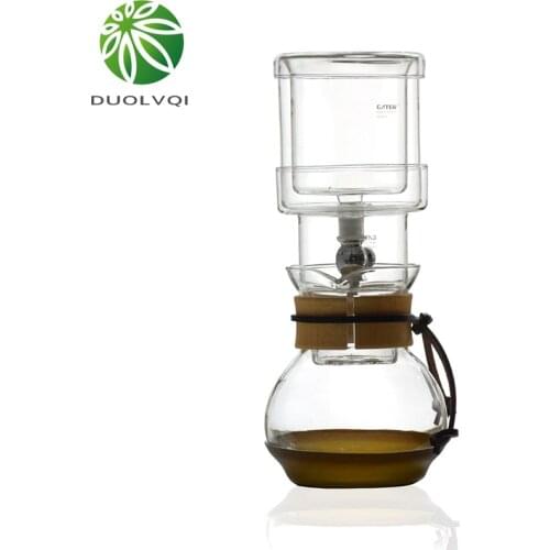 Practical Coffee Dripper Pot Durable Glass Water Drip Coffee Percolator Filter Tool Cold Brew Coffee Kettle About 101ml-500ml