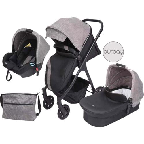 BURBAY Luxury Baby Stroller High View Baby Pram Carrier Chinese Supplier Directly Sale 3 in 1 babay stroller