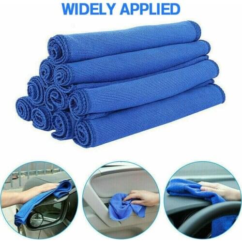 1/12Pcs 25x25cm Car Microfiber Towel Car Wash Cloth Auto Cleaning Paint Care Polishing Towel Thick Cloths Car Accessories