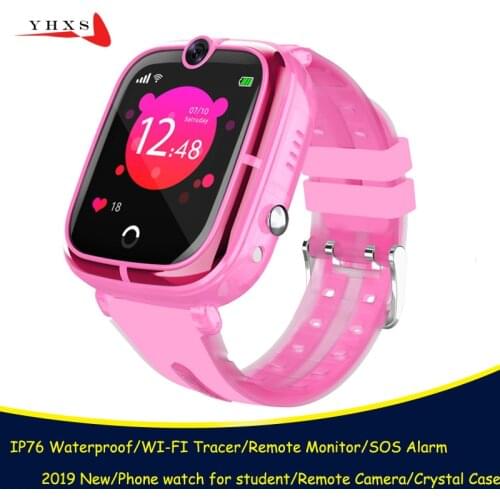 IP67 Waterproof Smart WIFI Accurate Tracker Location SOS Remote Monitor Camera Kids Student Phone Watch Wristwatch Android IOS