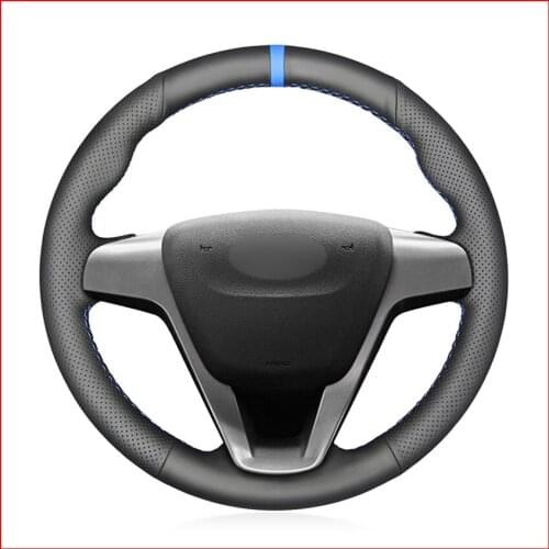 Mewant Artificial Leather Car Steering Wheel Cover for Lada Vesta 2015-2019 Xray 2015 2016 2017 2018 2019