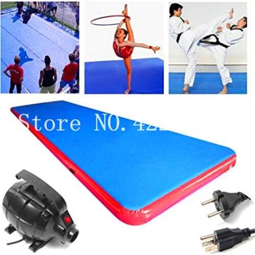Sport Portable 3*2m Inflatable Tumble Track Trampoline Air Track Taekwondo Gymnastics Air Mattress Gym Tumble Airtrack + Pump