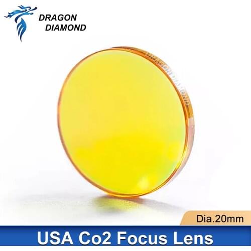 USA ZnSe Co2 Laser Lens Laser Engraver Diameter 20mm Focal Length 38.1-127mm For Laser Cutting Engraving Machine