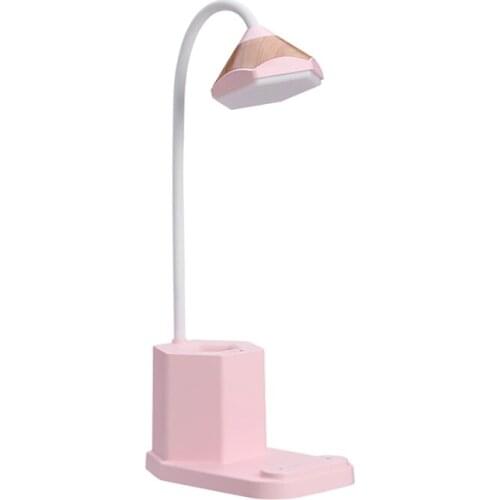 LED Desk Lamp Touch Switch Table Lamp DC 5V USB Powered Table Light Night Light Touch Dimming Portable Lamp Student Pen Holder