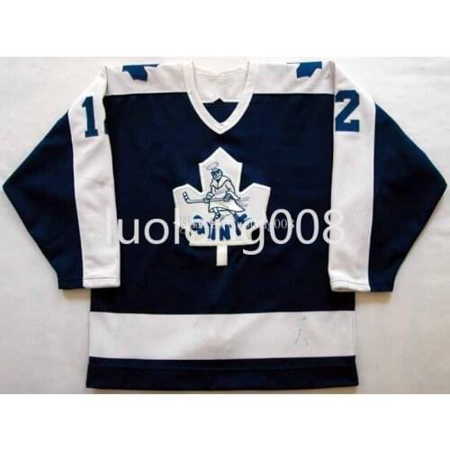 Vintage 1985-86 Gary Leeman St. Catharines Saints Hockey Jersey Embroidery Stitched Customize any number and name Jerseys