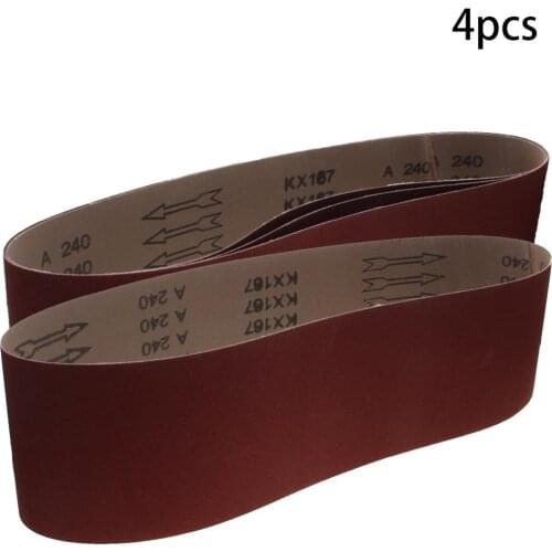 Utoolmart Hot Sanding Belt 180/240/320 Grit 4 Inch x24 Inch Size Alumina Grinding Abrasive Belt High Strength 3pcs/4pcs/6pcs
