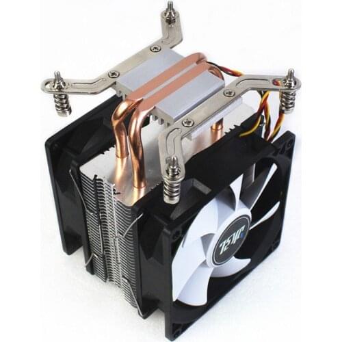 Cpu Heatsink Fan RGB 2 Heatpipe 3/4Pin With Pwm 90mm For Intel X79 X99 LGA 2011 And LGA 2011-V3 Xeon E3 E5 Cooler