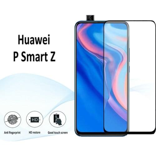 For Huawei P Smart Z Honor 9X STK-LX1 Full Glue Cover Tempered Glass Screen Protector for Huawei P Smart Pro 2019 for Huawei Y9s