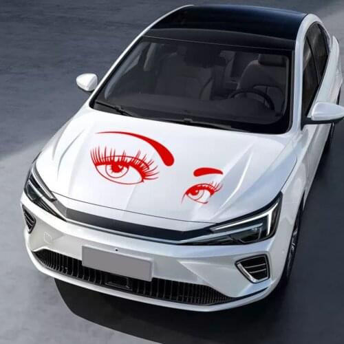 Lady Eyes Graphics Car Hood Bonnet Body Side Decals Vinyl PVC Stickers Auto Exterior Styling Sheets