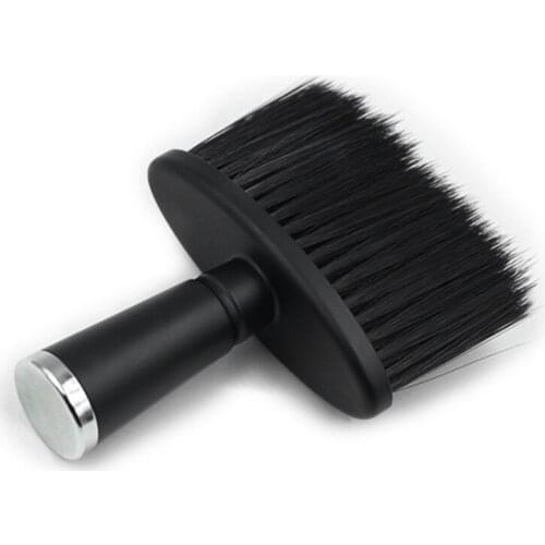 1pc Professional Soft Black Neck Face Brushes Barber Hair Clean Hairbrush Beard Brush Salon Cutting Hairdressing Styling Tool