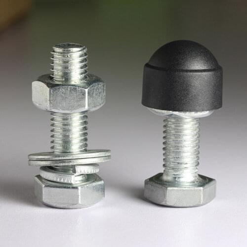 10Pcs Hexagon Plastic Screw Caps Nut Covers M6 M8 M10 M12 Bolt Nut Dome Protection Caps Covers Exposed Plastic PE Nut Bolt Tools