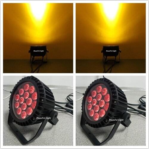 20lot Waterproof putdoor buidling wash wall LED Flat Par 14x15W RGBWA DMX Stage Lights led spot light