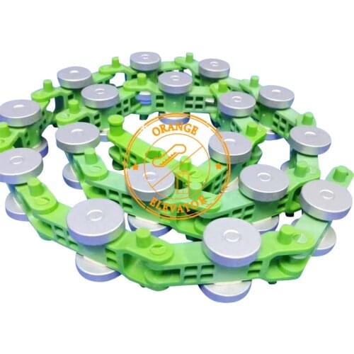 5 Pieces Escalator Green Handrail Newel Chain 17 Joint