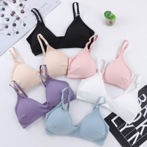 Women Bra Thin Seamless Wire Free Bralette Backless Seamless Bras For Ladies Sexy Underwear Push Up Padded Bras Lingerie