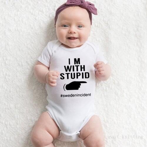 Newborn Baby Girls Boys Romper Jumpsuit Outfits Clothes 0-24M Letters Print Infant Short Sleeve Outfits Cotton Playsuits Onesie