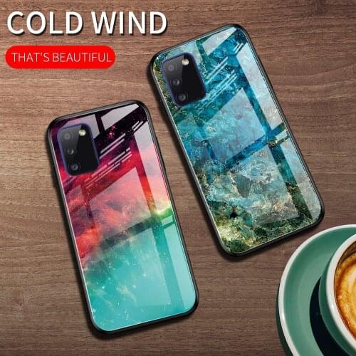 For Samsung Galaxy S20 FE 5G S20 Lite Case Marble Grain Gradient Tempered Glass Protect Cover for Samsung Galaxy S20 Fan Edition