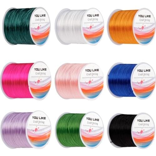 Elastic String strong for bracelet beading ,jewelry thread,crystal thread,one roll, 60mts/100mts different packing