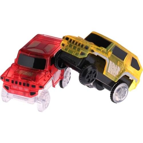 Electronics Special Car for Magic Track Toys With Flashing Lights Educational Kid Railway Luminous Machine Car brinquedos