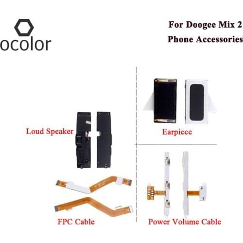 Ocolor For Doogee Mix 2 Earpiece Loud Speaker FPC Cable Power Button Volume Flex Cable For Doogee Mix 2 Motherboard Cable