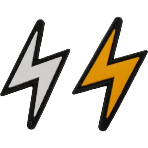 Lightning 3D PVC Rubber Patch Military Armband Badge Sticker Decal Applique Tactical Decorative Patches for Clothing