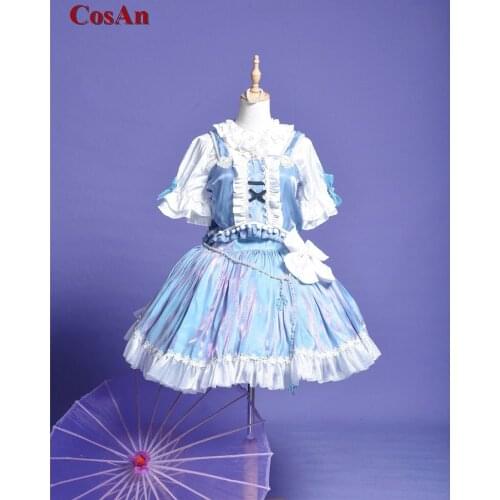 New Game Touhou Project Tatara Kogasa Cosplay Costume Kawaii Elegant Formal Dress Activity Party Role Play Clothing Custom-Make