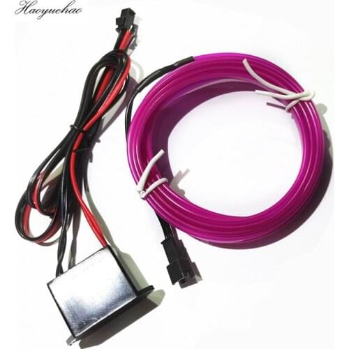 Air lamp inside the LED car air lamp EL cold light belt side inside the car cold light clip foot lamp decoration lamp 3M