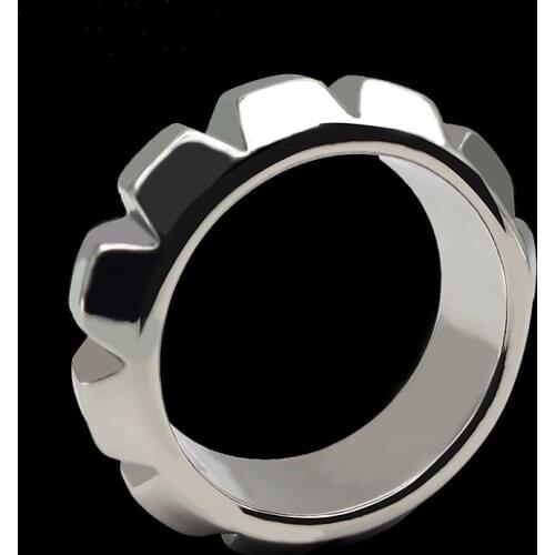 Stainless steel male Ball Scrotum Stretcher metal penis lock Ring bondage Delay ejaculation BDSM Sex Toys for man