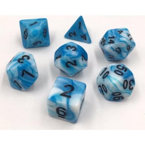 Rollooo Dice Two-Tone Blue and White