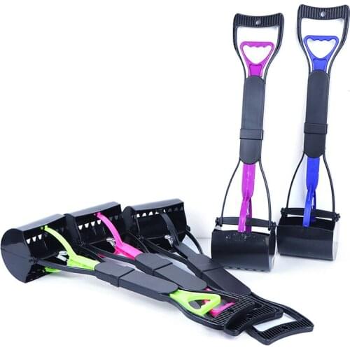 1pc Waste Pickup Long Handle Dog Cat Pet Pooper Scooper Jaw Poop Scoop Clean Pick Up Waste