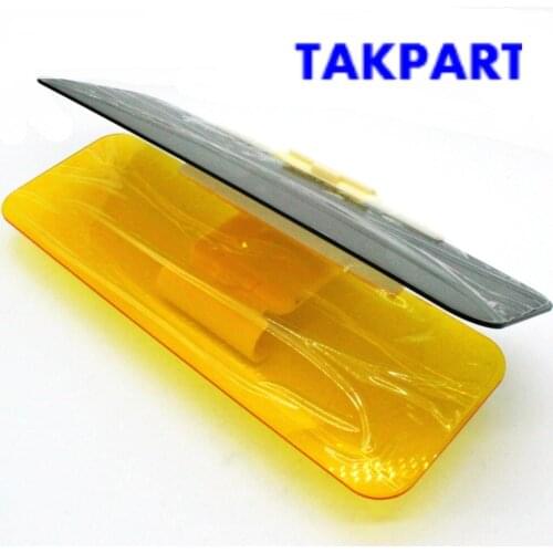 TAKPART New Car Sun Visor HD Car Dazzling Goggle Day Night Vision Driving Mirror UV Fold Flip Down HD Clear View Visor