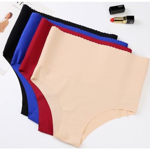 Women Good Quality Comfortable High Waist Panties Soft Seamless One Piece Sexy Pants Tummy Control Brief
